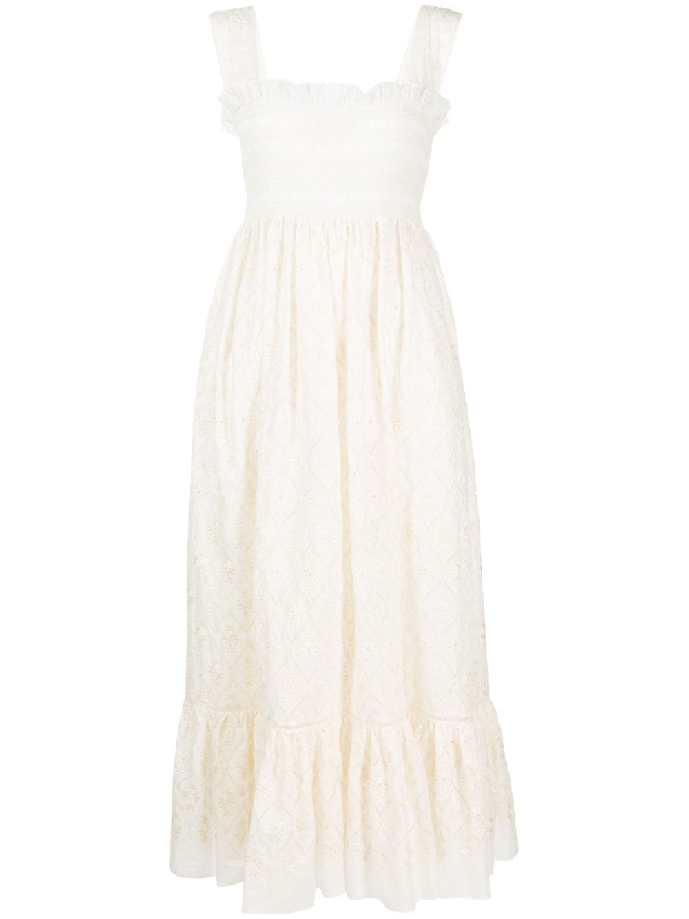 Gucci broderie anglaise cotton midi dress