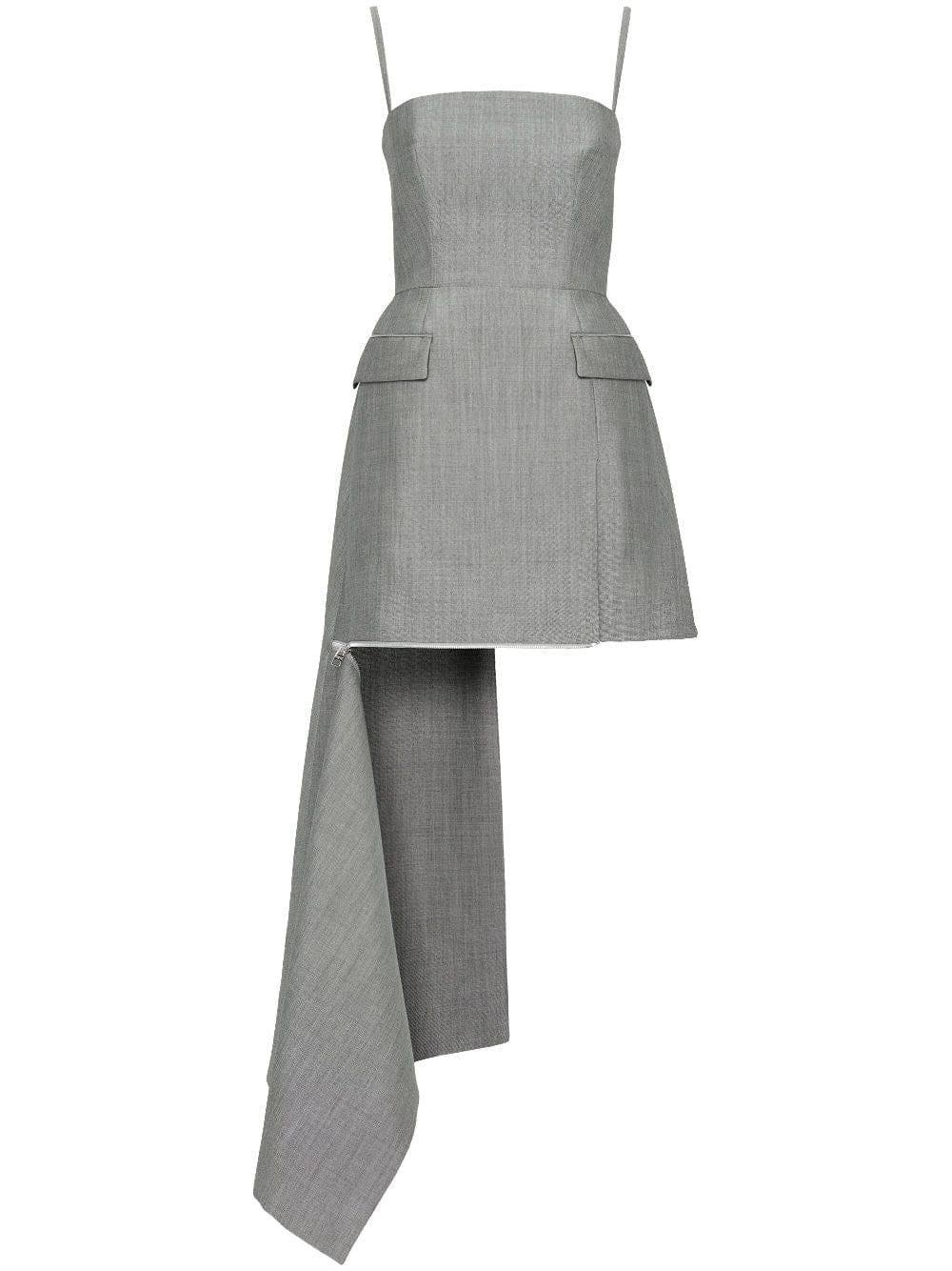 Alexander McQueen draped wool minidress