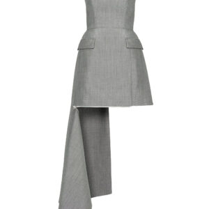Alexander McQueen  draped wool minidress