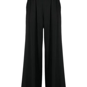 MOSCHINO JEANS  pleated wide-leg trousers