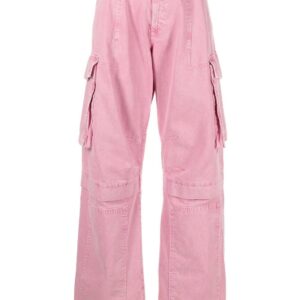 MOSCHINO JEANS  high-waisted denim cargo pants