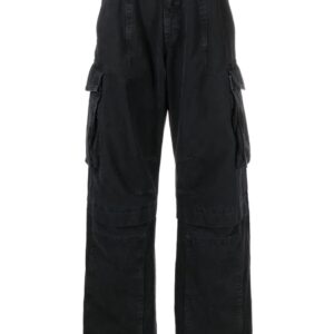 MOSCHINO JEANS  high-waisted denim cargo pants
