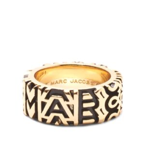 Marc Jacobs Monogram engraved ring