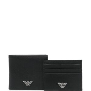Emporio Armani logo-plaque wallet set