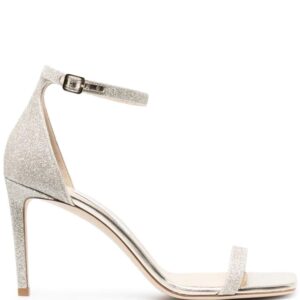 Jimmy Choo  Alva 85mm glitter leather sandals