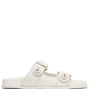 Jimmy Choo  Fayence pearl-embellished sandals