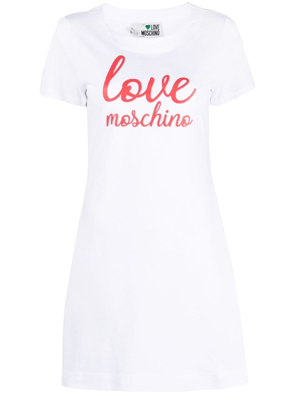Love Moschino logo-print cotton T-shirt dress