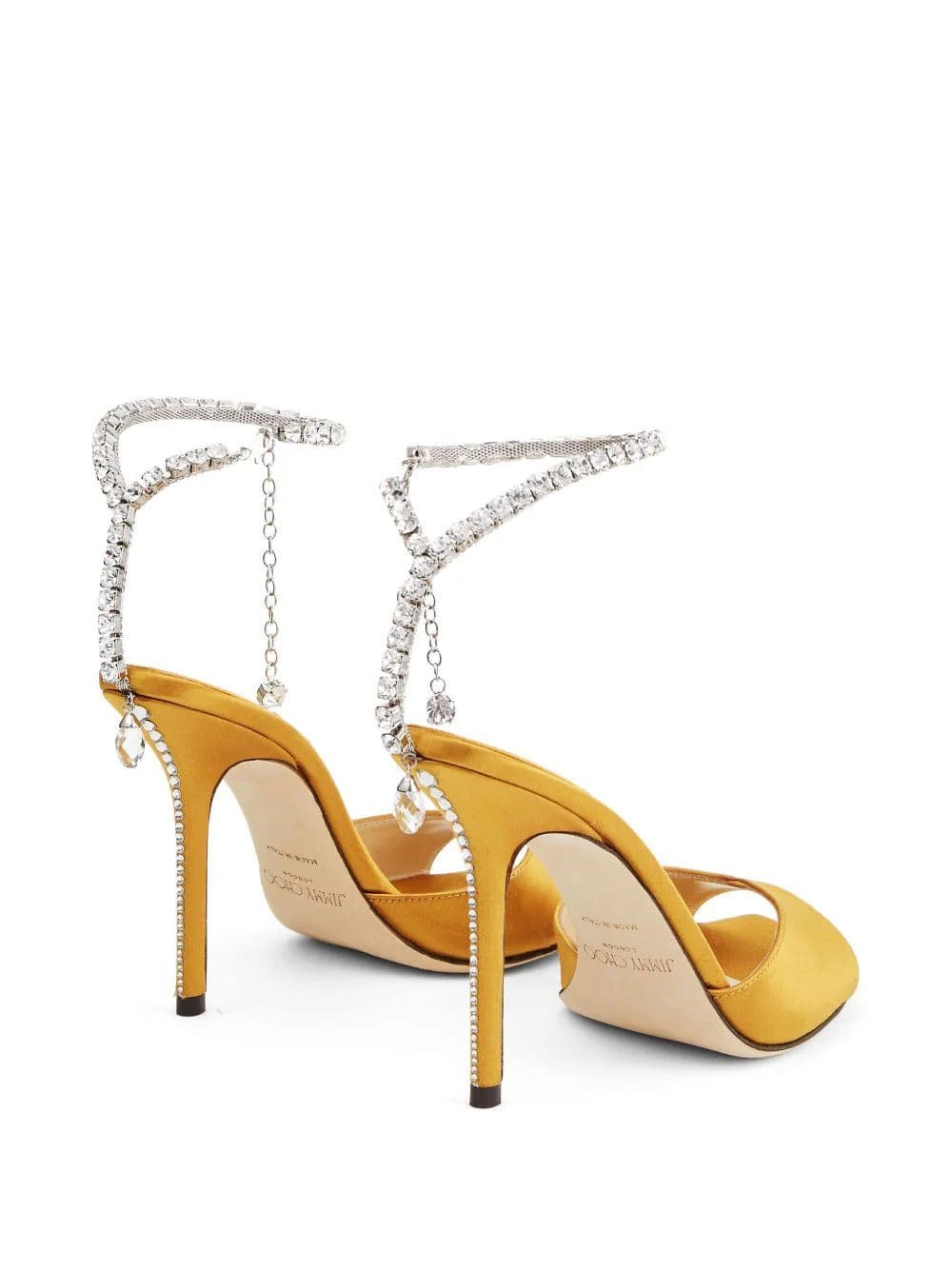Jimmy Choo Saeda 100mm crystal-embellishment sandals - Image 3