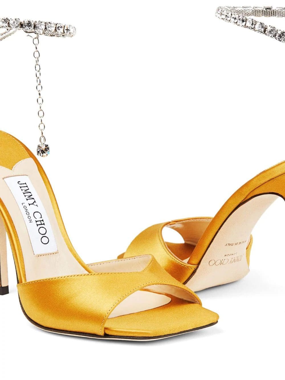 Jimmy Choo Saeda 100mm crystal-embellishment sandals - Image 4