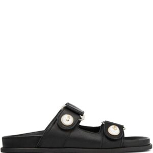 Jimmy Choo  Fayence embellished leather slides