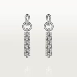 Cartier Agrafe earrings, paved