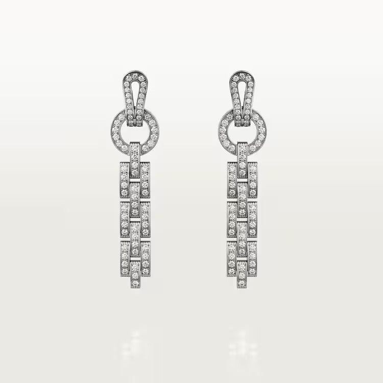 Cartier Agrafe earrings, paved