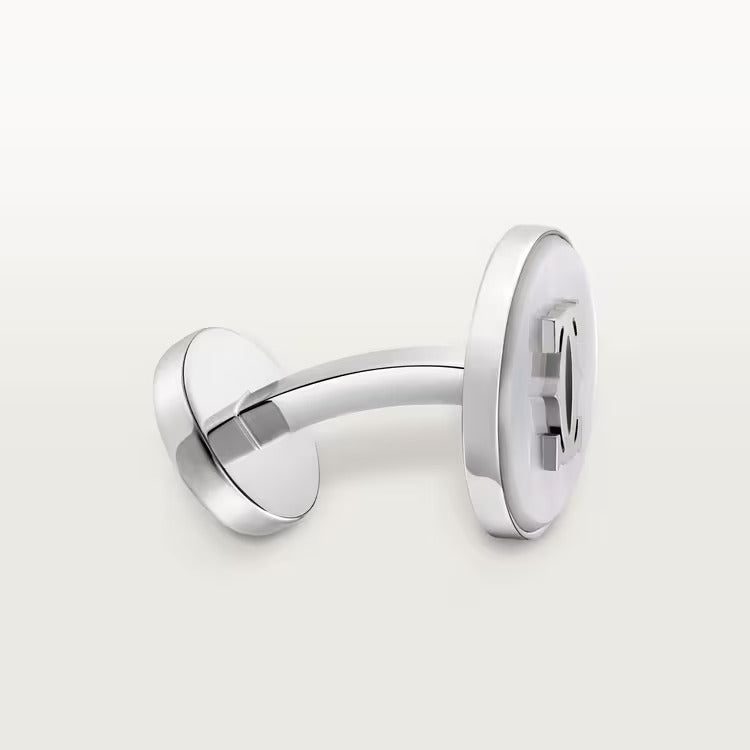 Cartier cufflinks in mother-of-pearl - Image 2