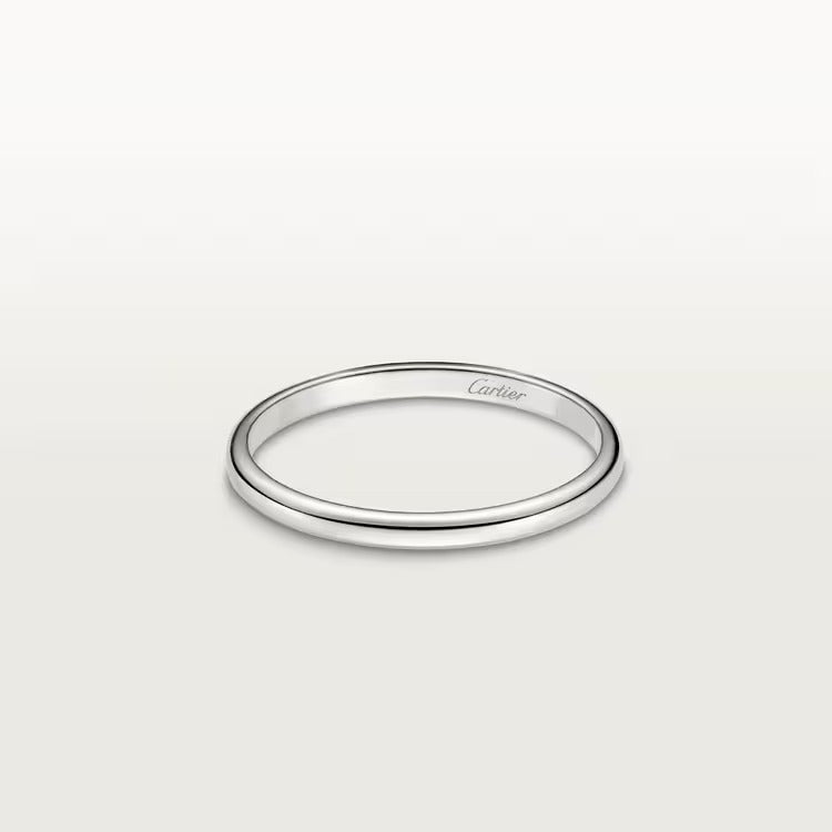 Cartier 1895 wedding band, 2 mm width