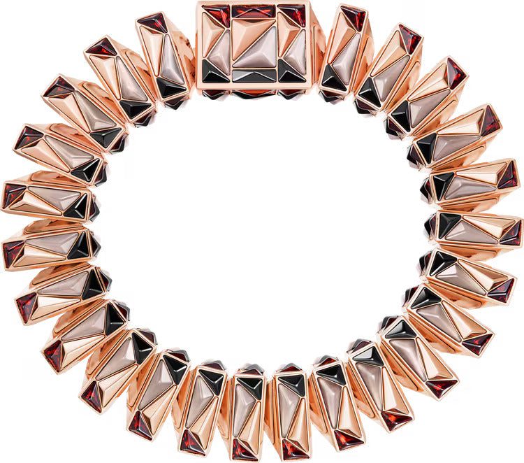 Cartier 78 pyramid-cut garnets Libre watch