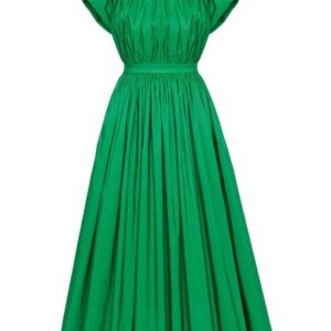 Alexander McQueen pleated open-back dress