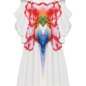 Alexander McQueen  Solarised Flower-print shirtdress