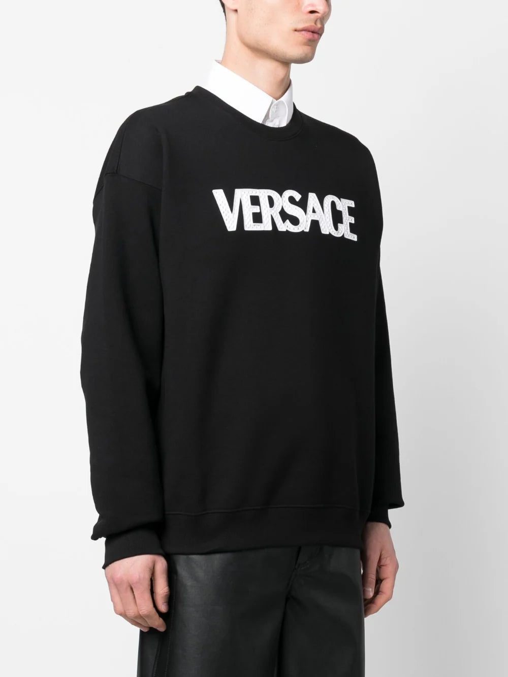 Versace mesh logo appliqué sweatshirt - Image 2