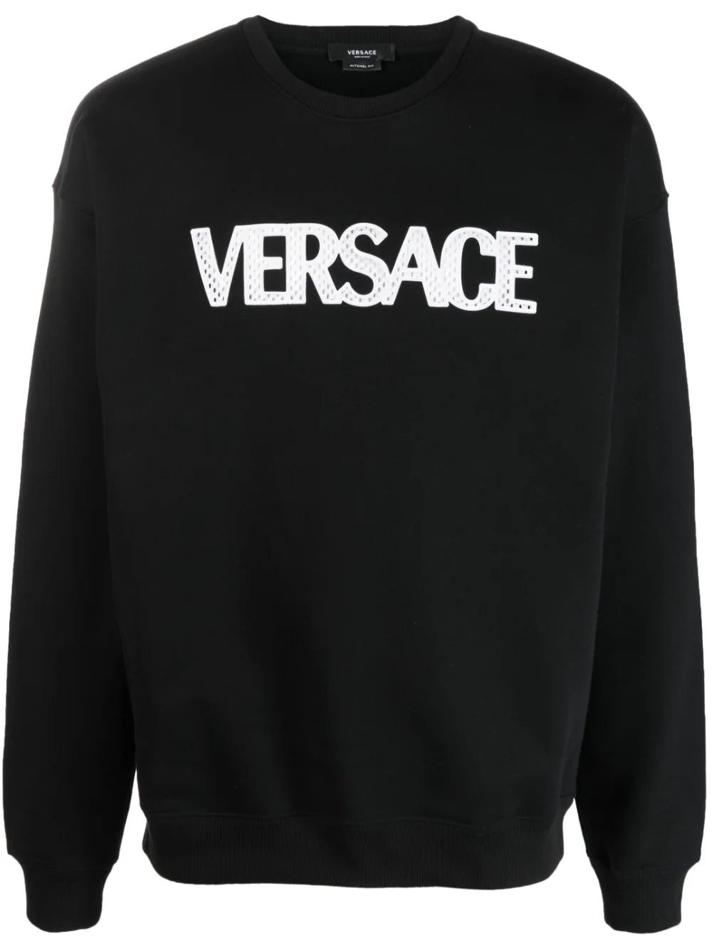 Versace mesh logo appliqué sweatshirt