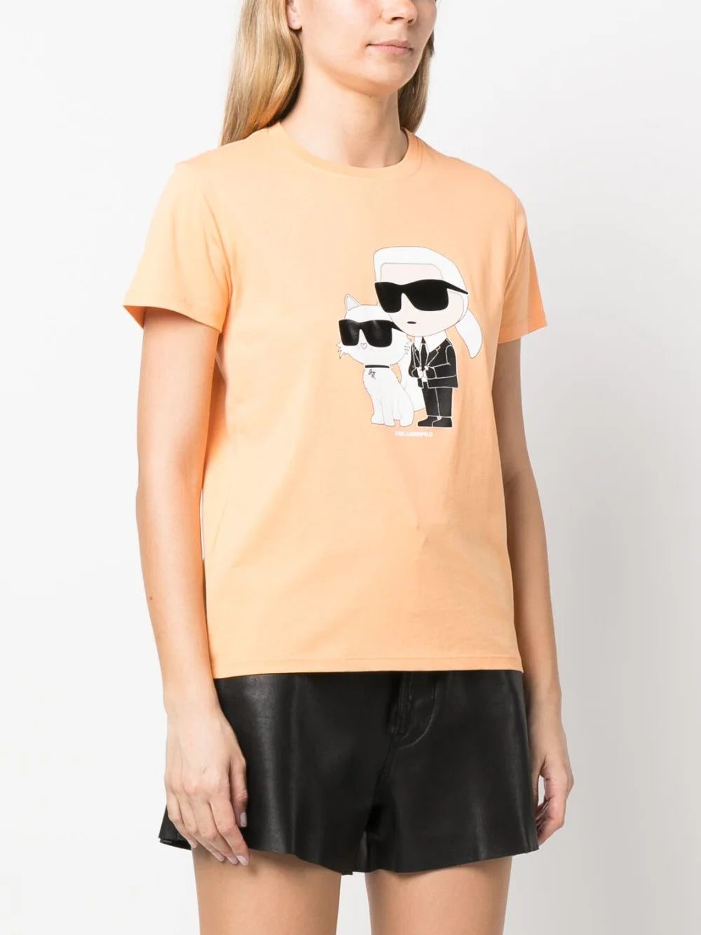 Karl Lagerfeld graphic-print organic-cotton T-shirt - Image 3
