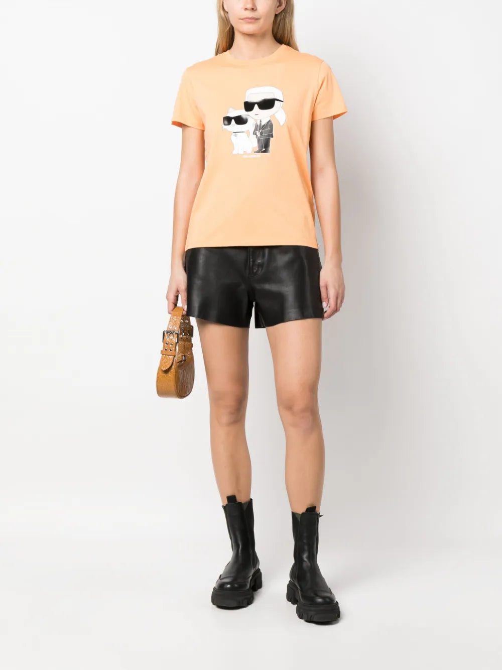 Karl Lagerfeld graphic-print organic-cotton T-shirt - Image 2