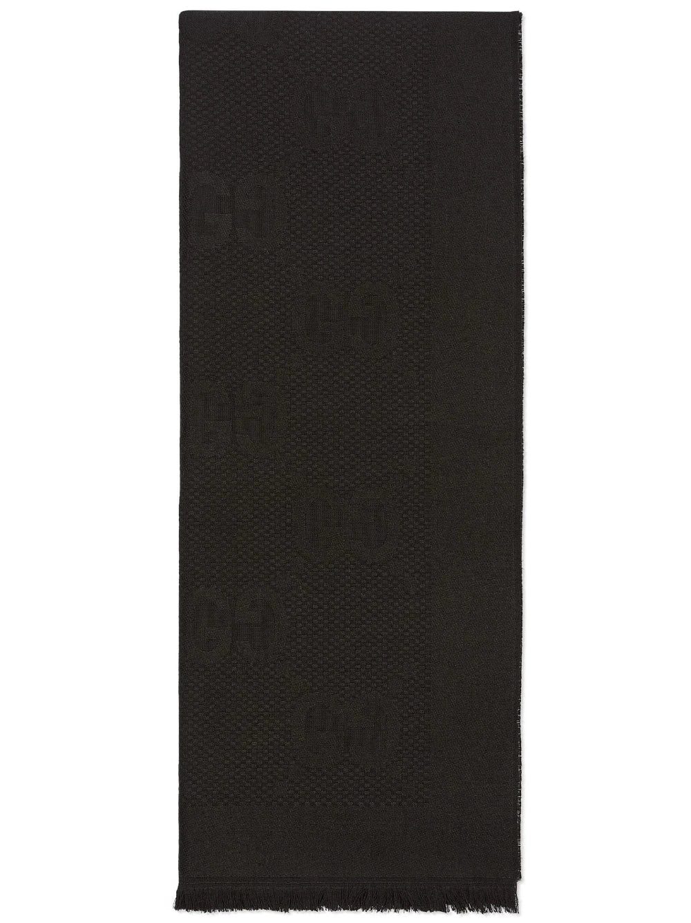 Gucci GG frayed-brim scarf