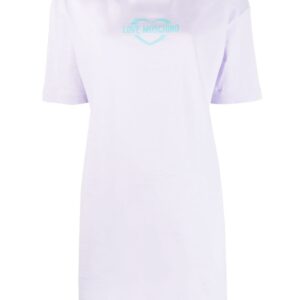 Love Moschino logo-print cotton T-shirt dress