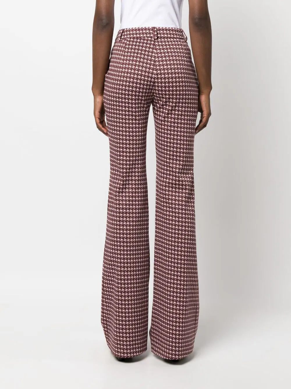 Moschino graphic-print flared trousers - Image 4
