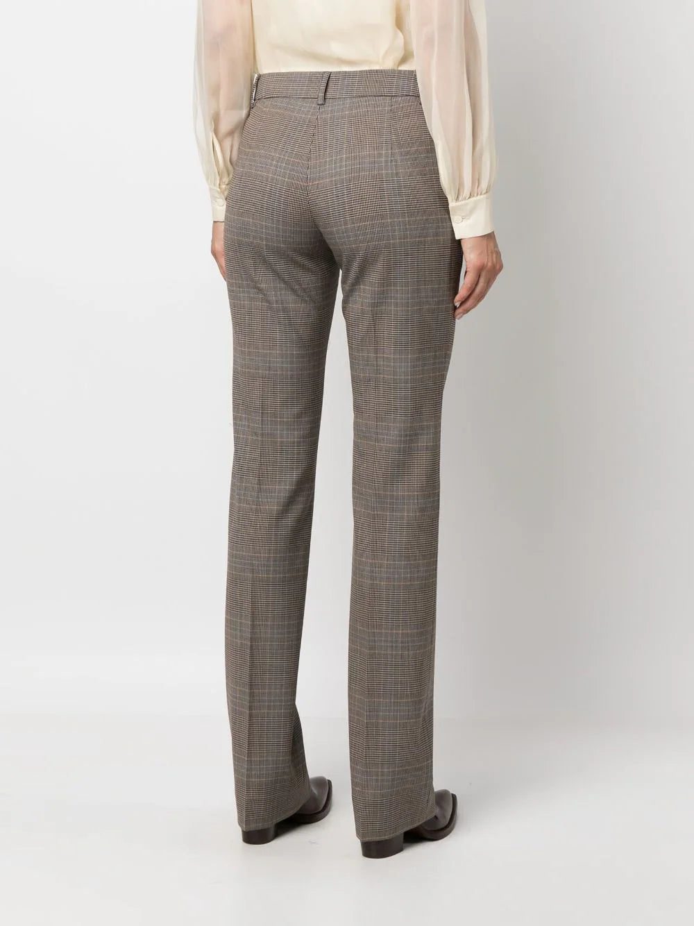 Moschino checked straight-leg trousers - Image 4