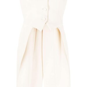 Moschino asymmetric virgin-wool top