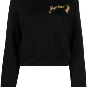 Moschino logo-print cotton sweatshirt