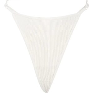 ANDREĀDAMO  strap-detailing ribbed thongs