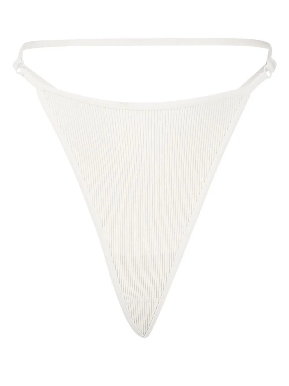 ANDREĀDAMO strap-detailing ribbed thongs
