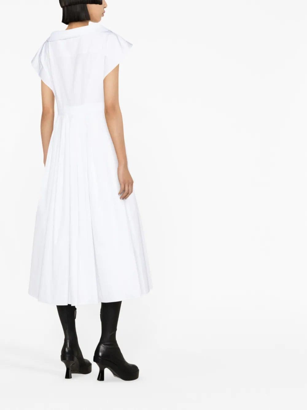 Alexander McQueen flared cotton shirtdress - Image 3
