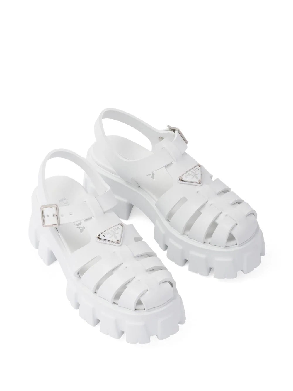 Prada Monolith caged rubber sandals - Image 4