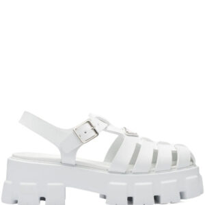 Prada  Monolith caged rubber sandals