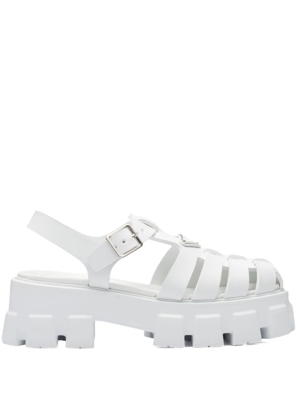 Prada Monolith caged rubber sandals