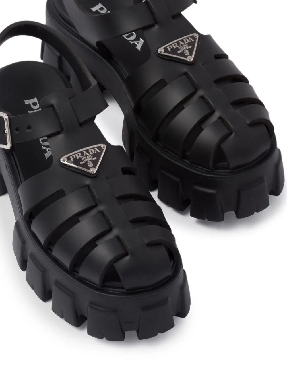 Prada Monolith caged rubber sandals - Image 3