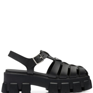 Prada  Monolith caged rubber sandals