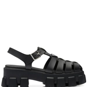 Prada  Monolith caged rubber sandals