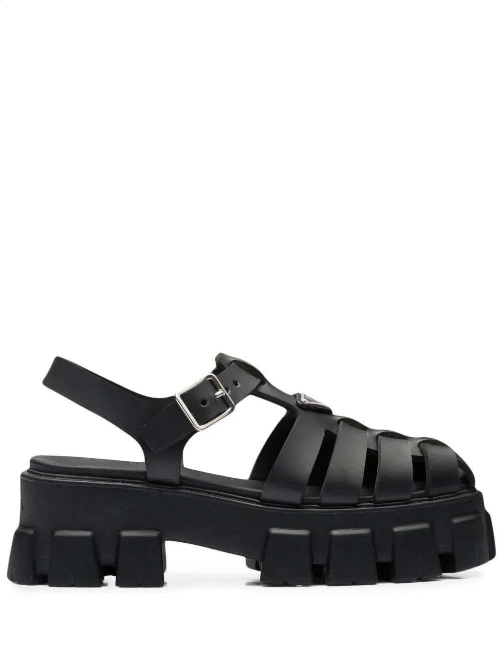 Prada Monolith caged rubber sandals