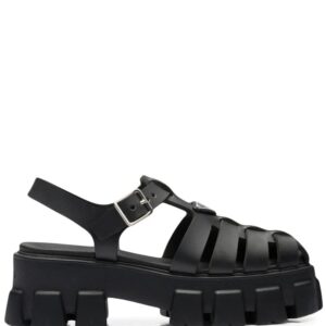 Prada  Monolith caged rubber sandals