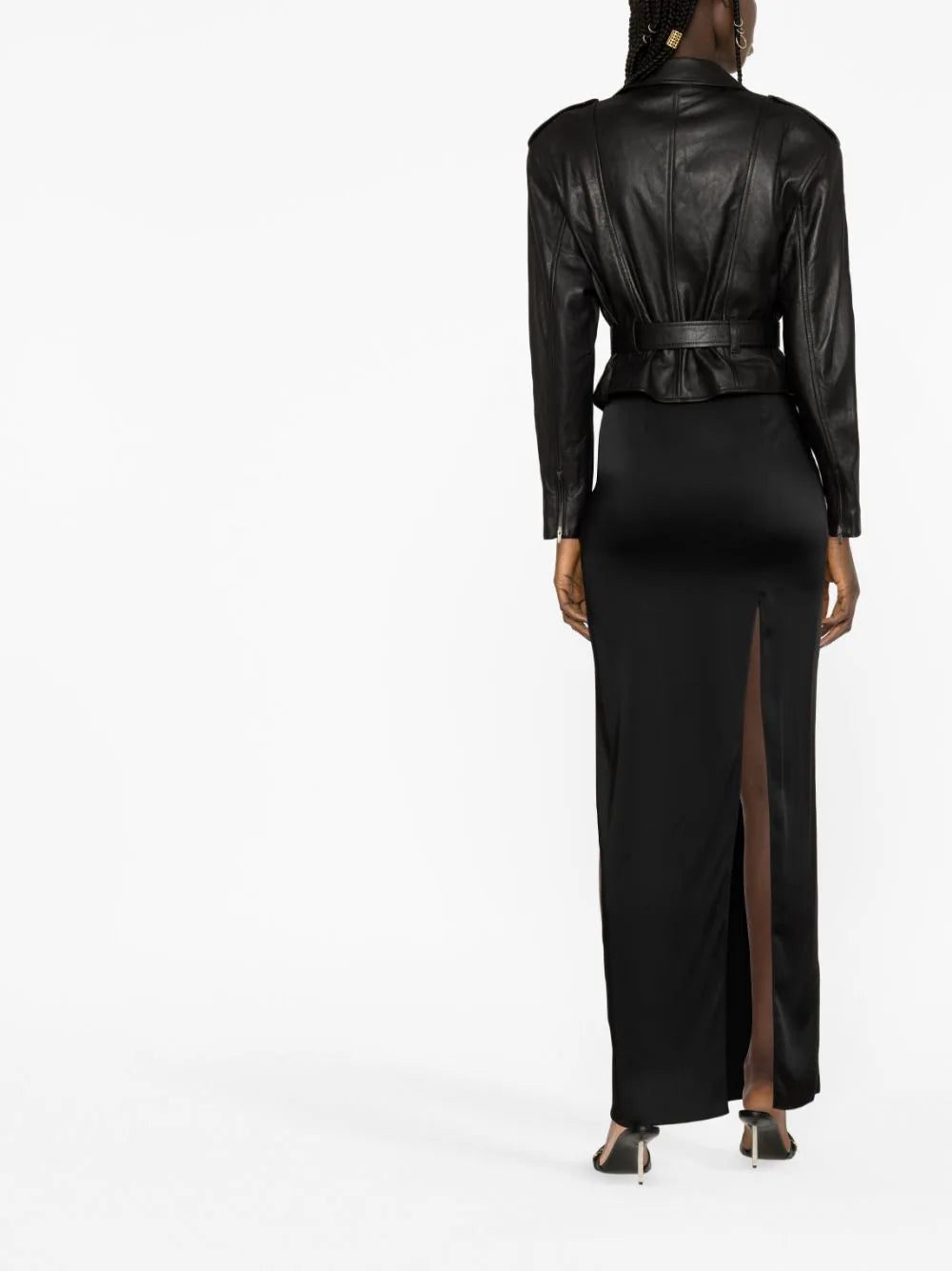 Saint Laurent belted leather jacket - Image 4