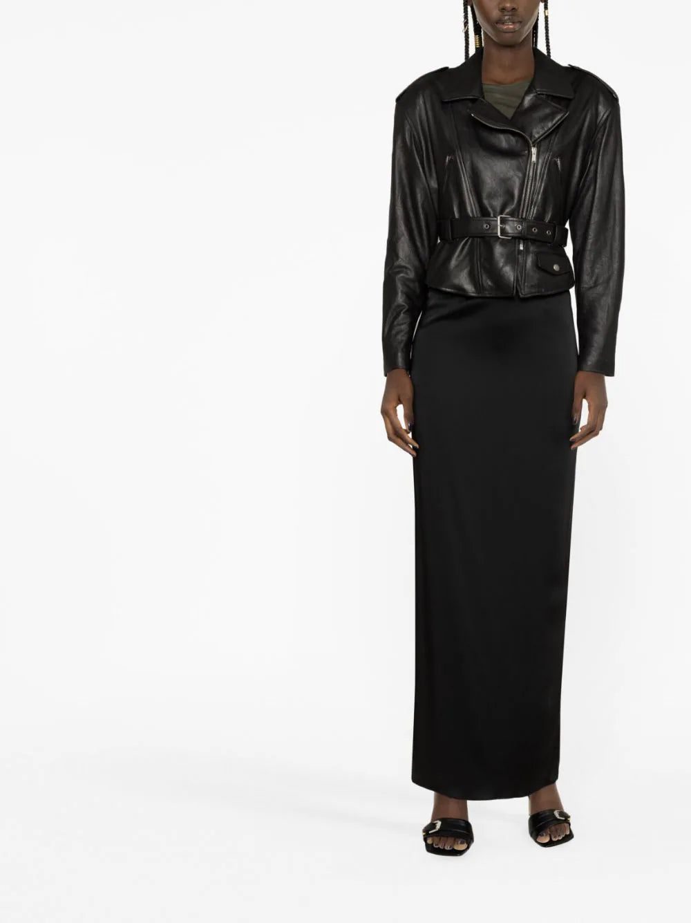 Saint Laurent belted leather jacket - Image 2