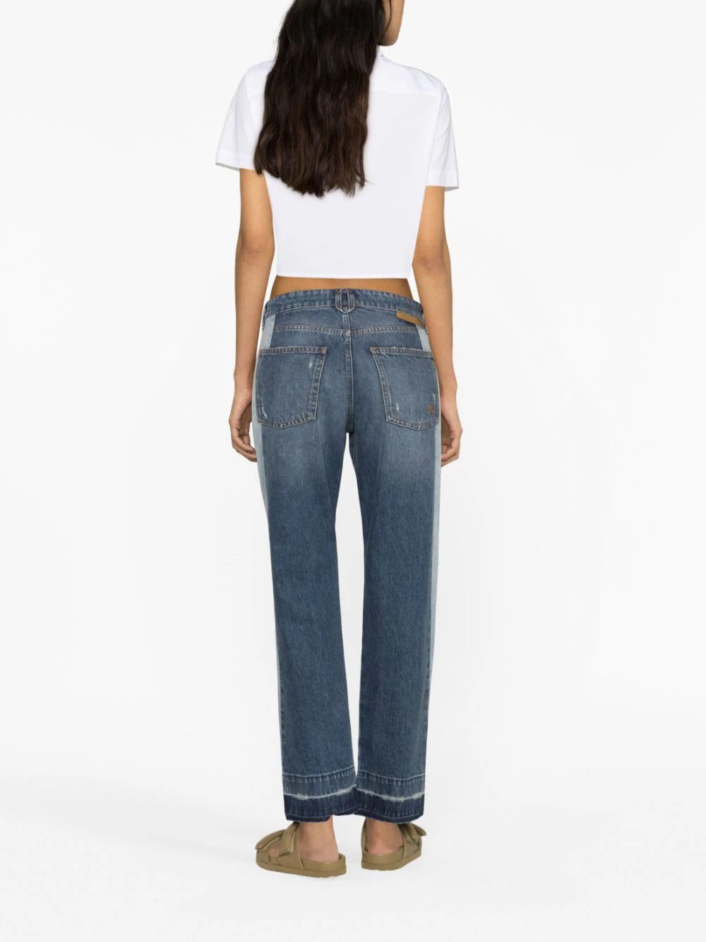 Stella McCartney colour-block straight-leg jeans - Image 3