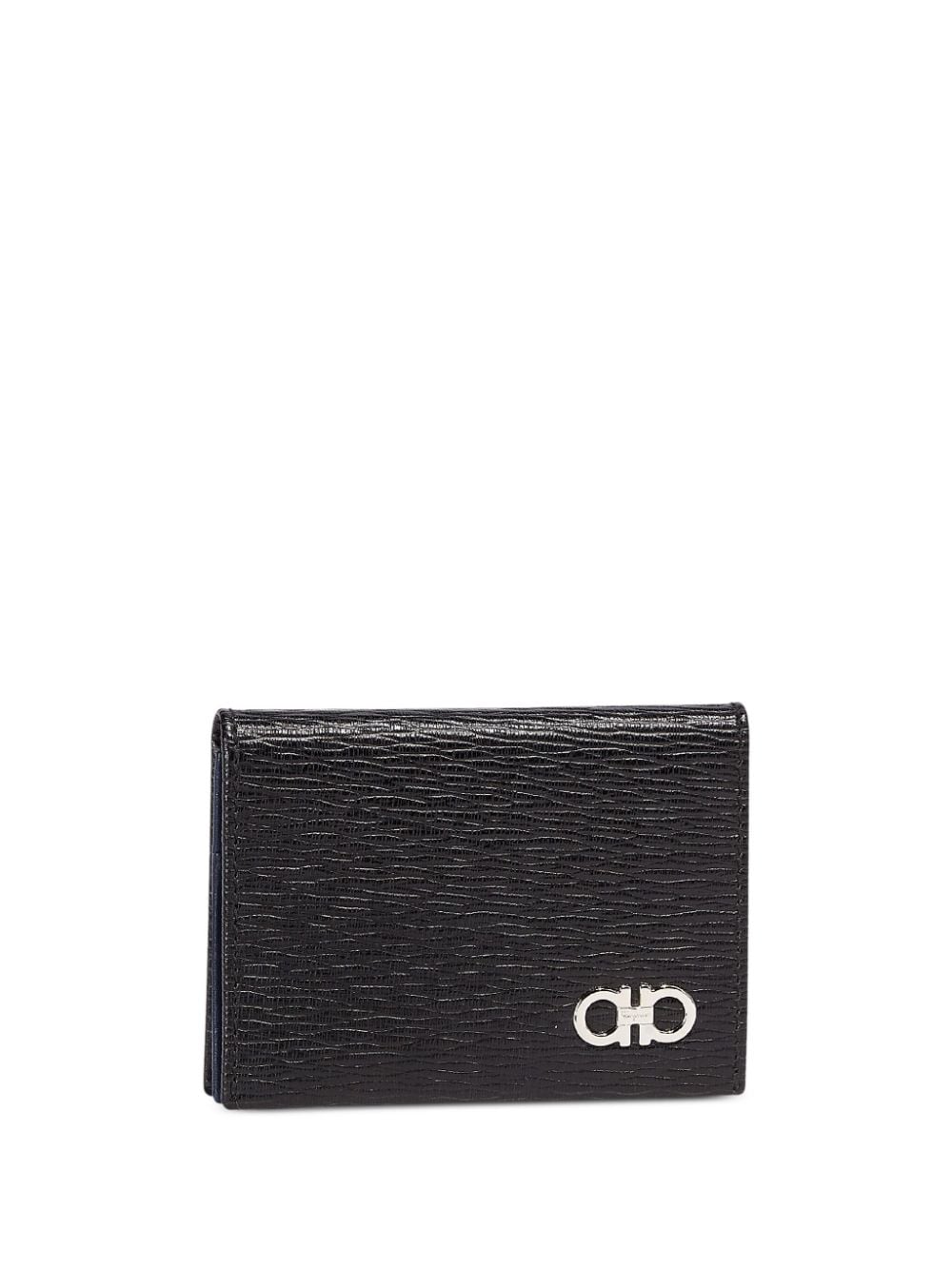 Ferragamo Gancini leather card holder