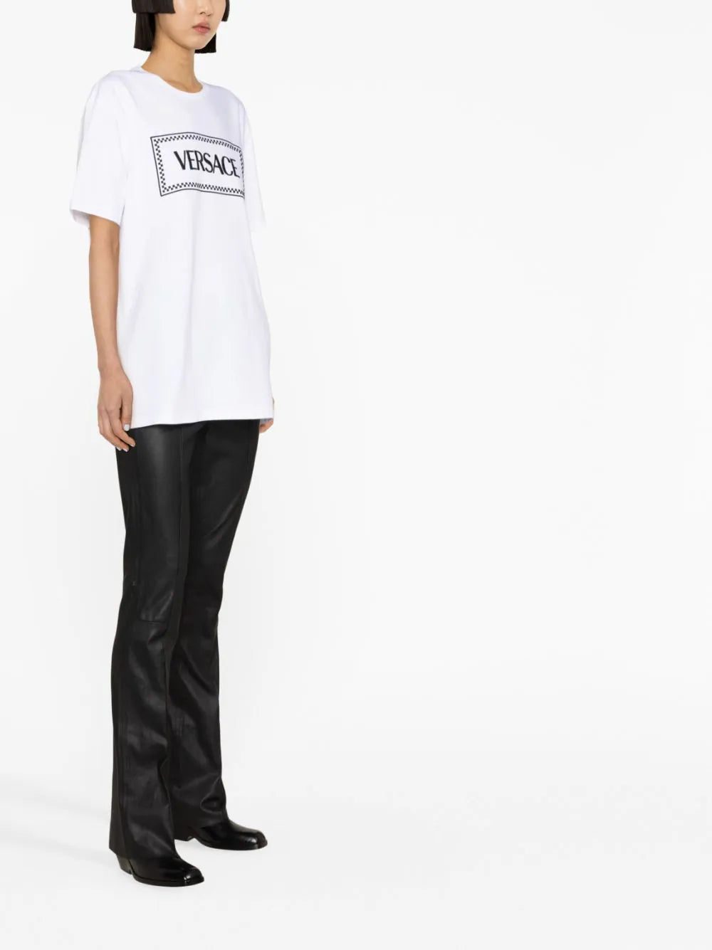 Versace logo-embroidered cotton T-shirt - Image 3