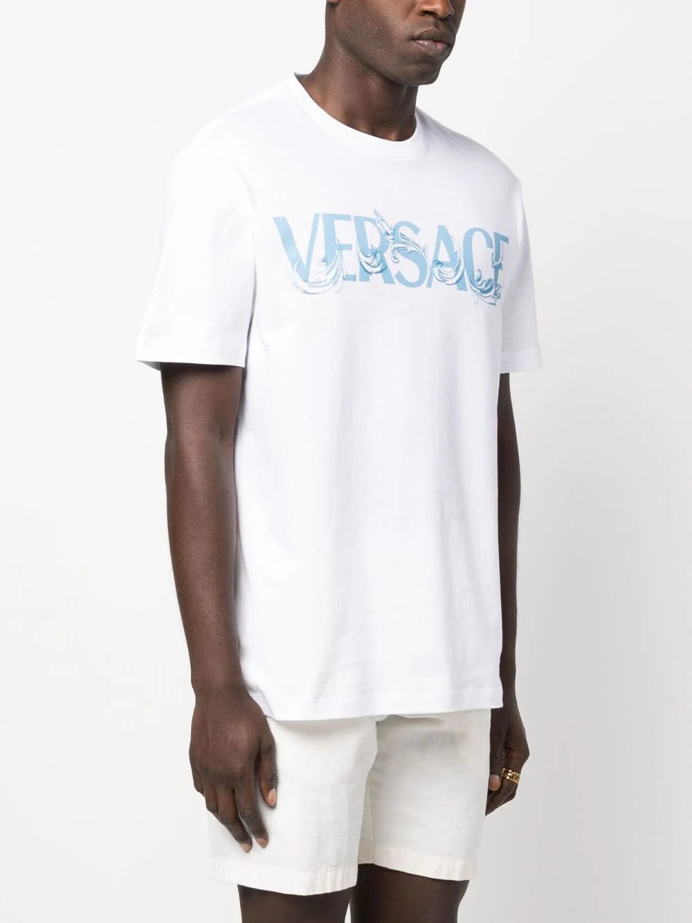 Versace Barocco Silhouette-print cotton T-shirt - Image 3