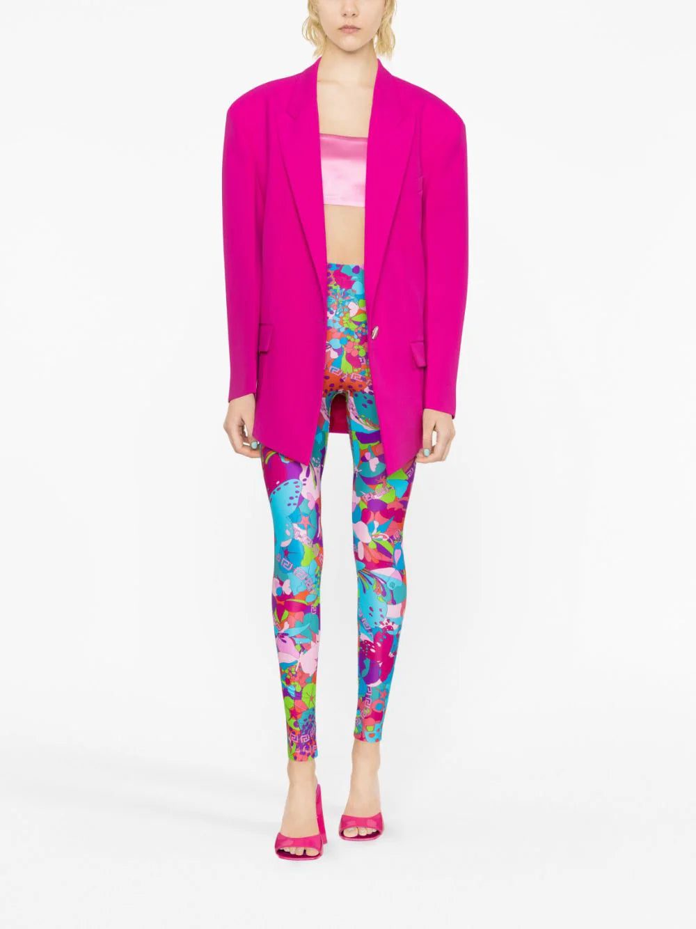 Versace x Dua Lipa Floral Summer leggings - Image 2