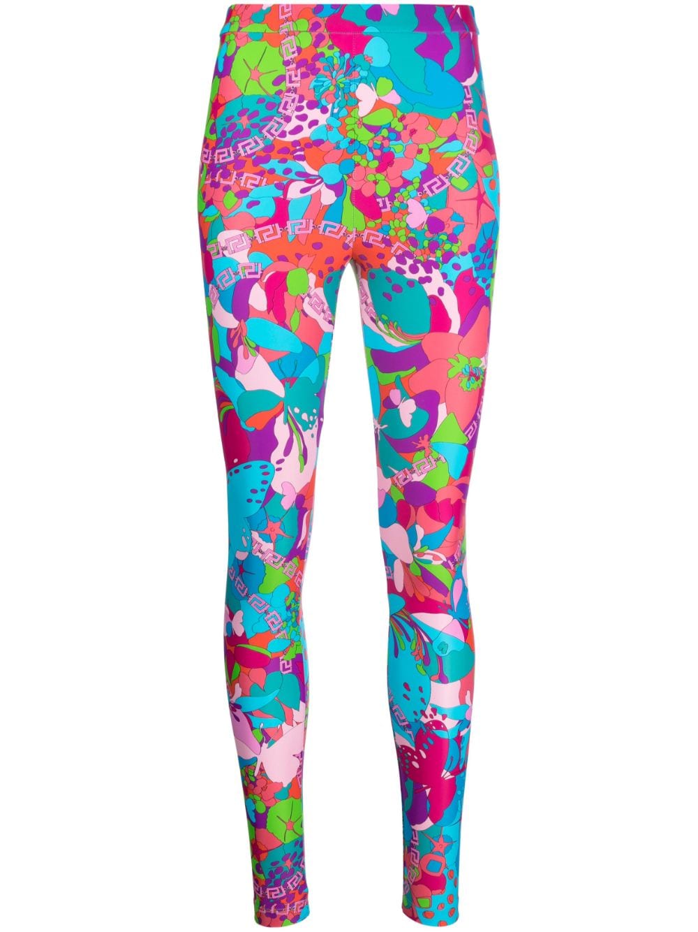 Versace x Dua Lipa Floral Summer leggings